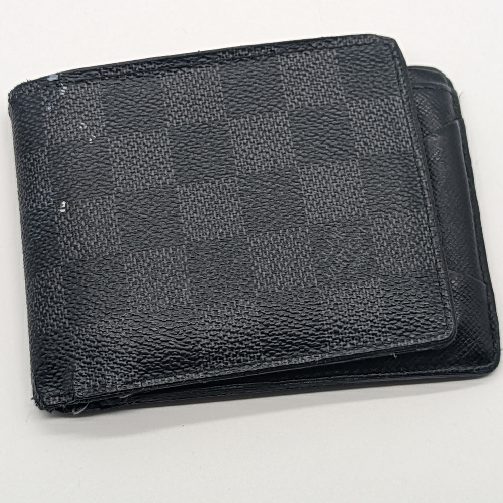 Louis Vuitton Mens Multiple Wallet Damier Graphite Canvas